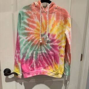 NWT Dreamsicle Colorful Tie-Dye Pullover Hoodie